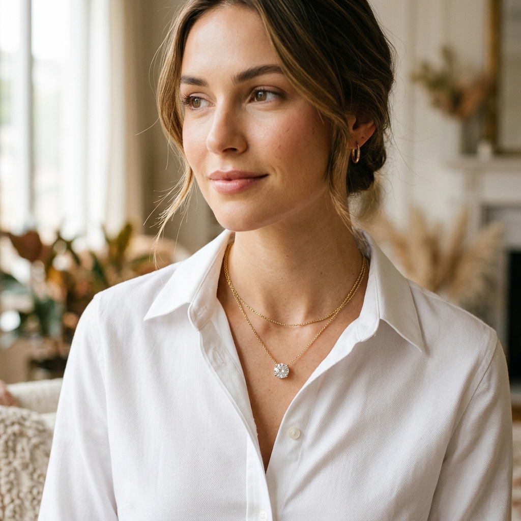 Delicate Diamond & Gold Chains Showcase
